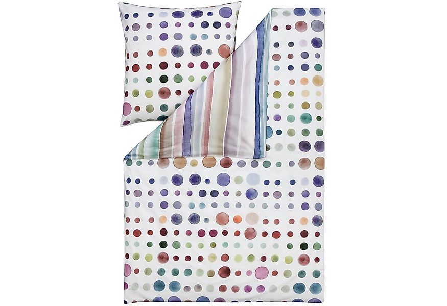 Estella Bettwäsche Joy 4423 985 Multicolor, Flanell, 2 teilig, Gepunktet, G günstig online kaufen