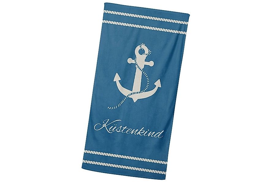 MTOnlinehandel Badetuch Küstenkind Strandtuch / Strandlaken 90x180 cm, 100% günstig online kaufen
