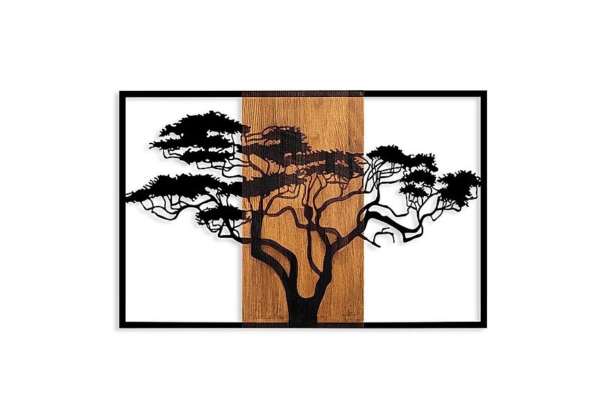 Wallity Wanddekoobjekt 100% WOODEN (Thickness: 3 cm) / METAL, 90 x 58 cm L3 günstig online kaufen