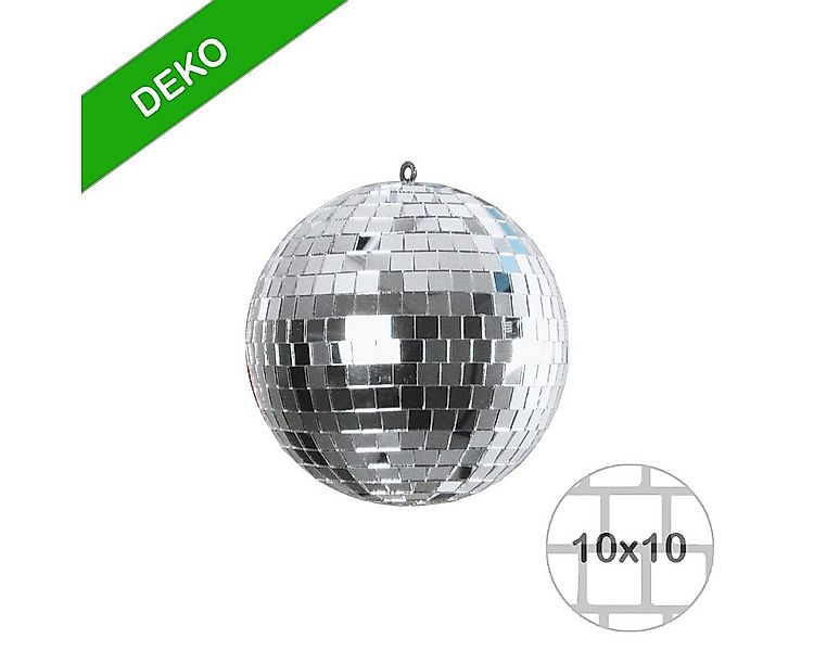 SATISFIRE Discolicht Spiegelkugel 15cm silber Discokugel Mirrorball Party D günstig online kaufen