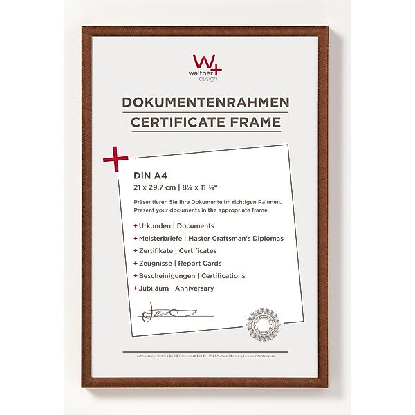 walther design New Lifestyle Kunststoff Bilderrahmen 21x29,7 cm Bronze KV13 günstig online kaufen