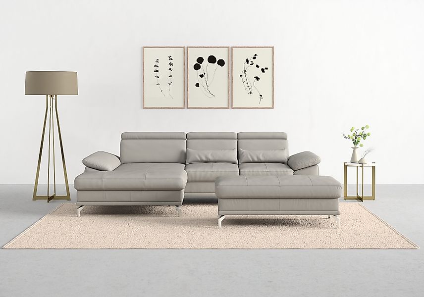 sit&more Ecksofa Cabrio L-Form, mit Sitztiefenverstellung, günstig online kaufen