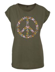 Youth Designz Print-Shirt "Peace Flowers" Damen günstig online kaufen
