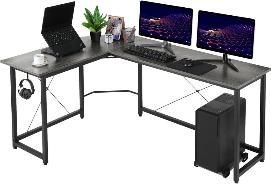 TLGREEN Computertisch Gaming Tisch L-Form Schreibtisch, günstig online kaufen