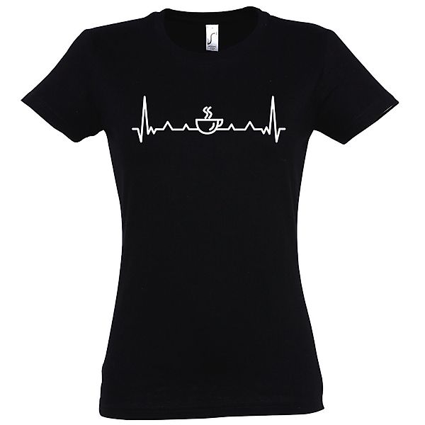 Youth Designz T-Shirt Herzschlag Kaffee Damen günstig online kaufen
