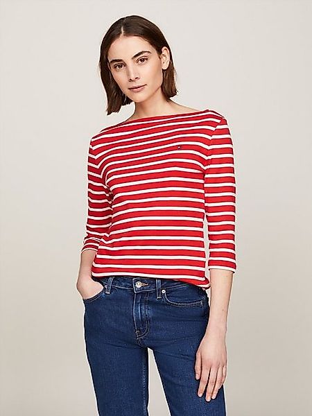 Tommy Hilfiger 3/4-Arm-Shirt NEW CODY SLIM BOAT-NK 3/4SLV mit Logostickerei günstig online kaufen