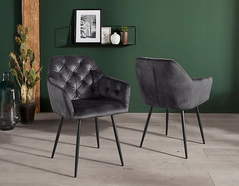 HELA Esszimmerstuhl "Kira Schalenstuhl Boho, Bestseller" (Set) 4 Stk.Armleh günstig online kaufen