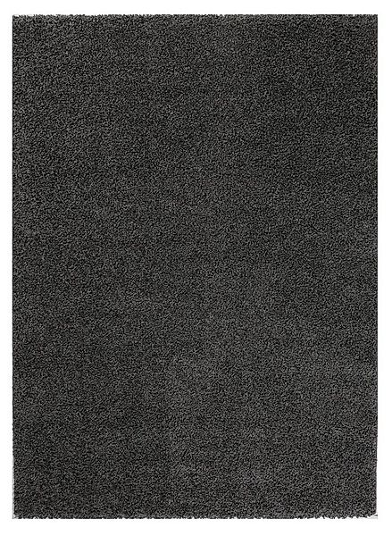 Vimoda Hochflor-Läufer Shaggy Teppich Anthrazit, Rund, Höhe: 30 mm, Einfarb günstig online kaufen