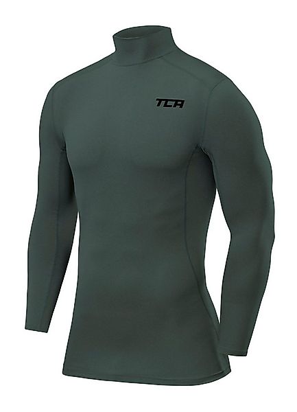 TCA Trainingsshirt TCA Herren Kompression Langarm Thermo Oberteil Dunkelgrü günstig online kaufen