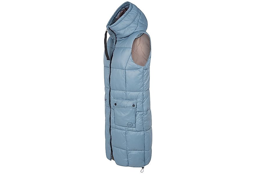 SUBLEVEL Steppweste Damen mit Kapuze Waistcoat lange Winter Weste Bodywarme günstig online kaufen