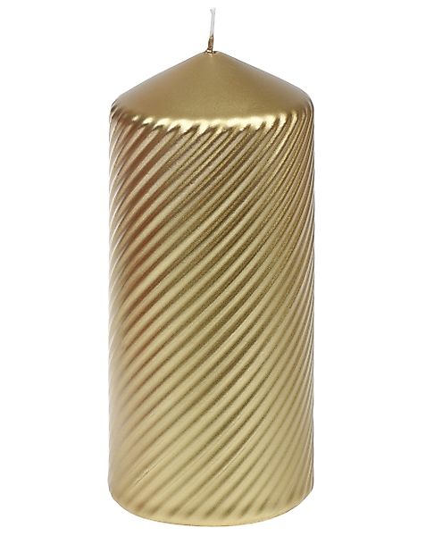 Steinhart Kerzen Adventskerze Stumpenkerze "Brissago" Gold günstig online kaufen