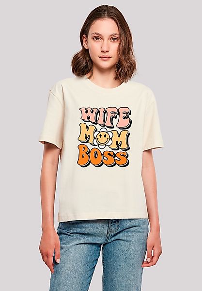 F4NT4STIC T-Shirt "Wife Mom Boss Empowering Message", Premium Qualität günstig online kaufen