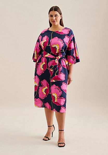 seidensticker Sommerkleid "Schwarze Rose" 1/2 Rundhals Floral günstig online kaufen