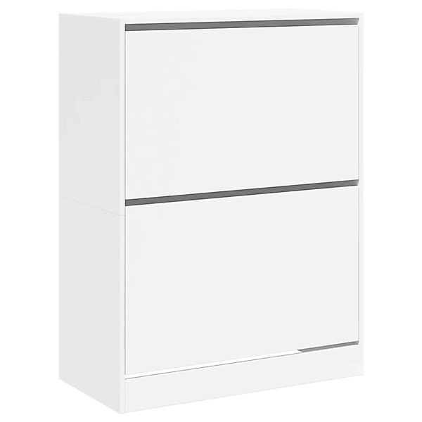 vidaXL Schuhschrank mit 2 Klappen Weiß 80x42x108 cm 3214399 günstig online kaufen