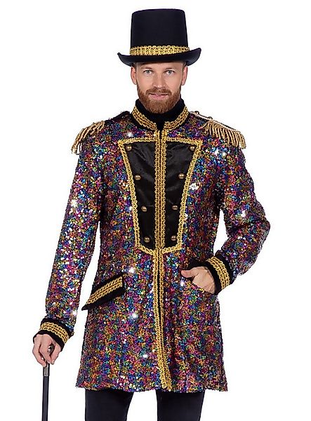 Metamorph Kostüm Gardejacke mit bunten Pailletten, Herrenmantel für Karneva günstig online kaufen