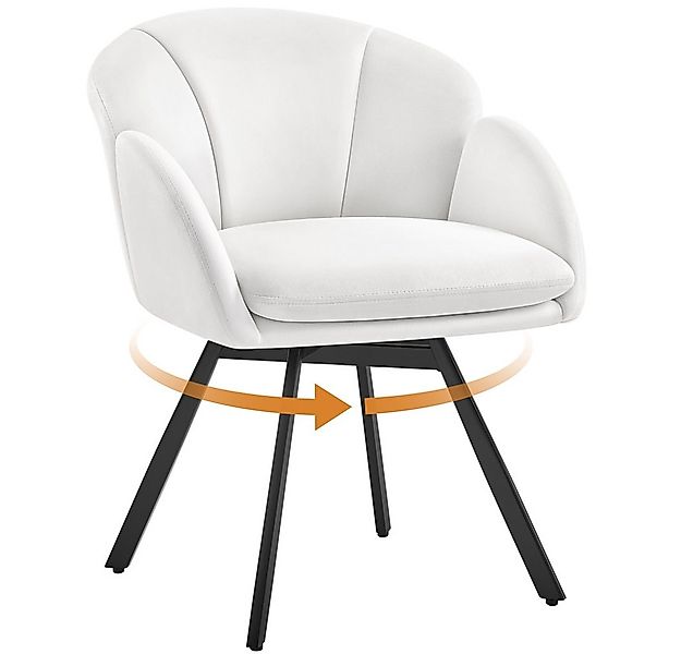 Yaheetech Esszimmerstuhl Polsterstuhl mit Schwenkbarem Sitz, Loungesessel S günstig online kaufen