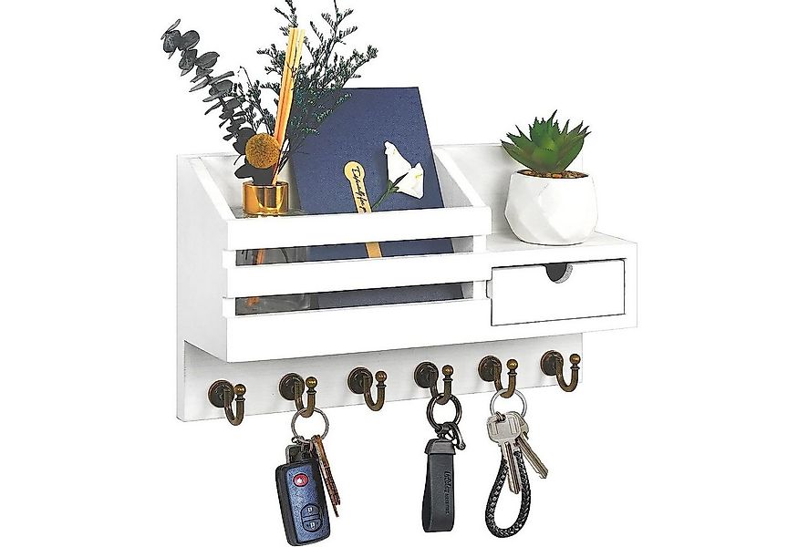 SURFOU Schlüsselbrett Schlüsselhalter Wand Schlüsselbrett Briefhalter mit 6 günstig online kaufen