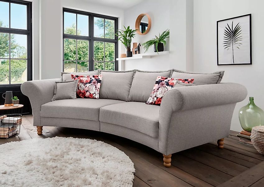 Home affaire Big-Sofa "Tassilo geschwungene Formensprache, bequem, Mega Sof günstig online kaufen