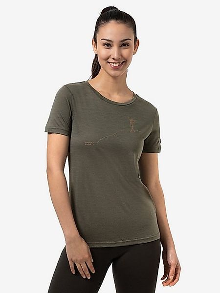 SUPER.NATURAL Print-Shirt Merino T-Shirt W GIPFELGLÜCK günstig online kaufen