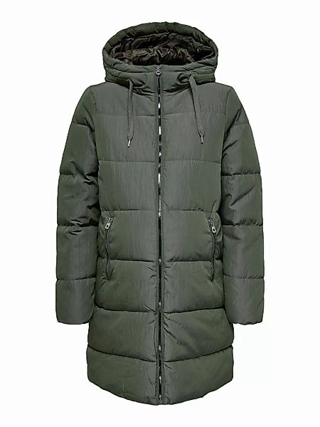 ONLY Mama Lang Wattierte Jacke Damen Grün günstig online kaufen