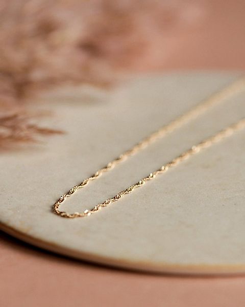 lille mus Silberkette Kette 'Twist' 925 Silber / vergoldet günstig online kaufen