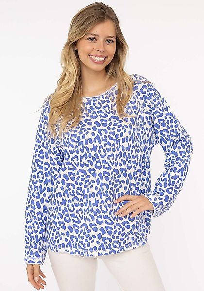 Zwillingsherz Sweater "Leo allover" mit animalischem günstig online kaufen