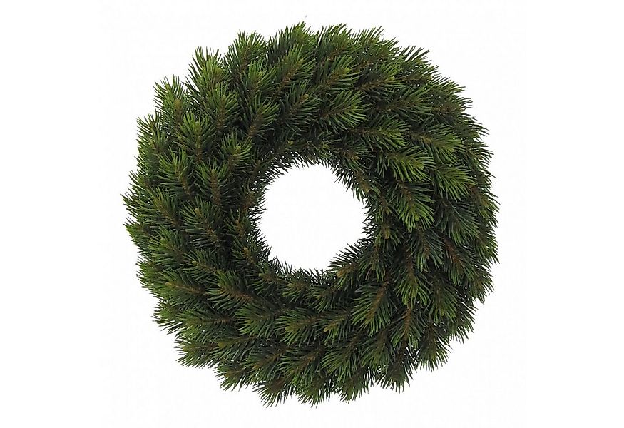 Winterliche Kunstpflanze Künstlicher Tannenkranz grün 40 cm, Fuchs Versand günstig online kaufen