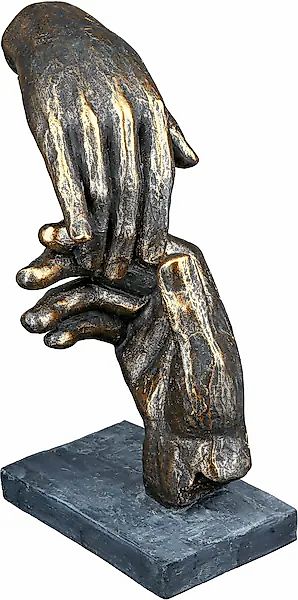 Casablanca by Gilde Dekofigur "Skulptur Two hands, bronzefarben", braun günstig online kaufen