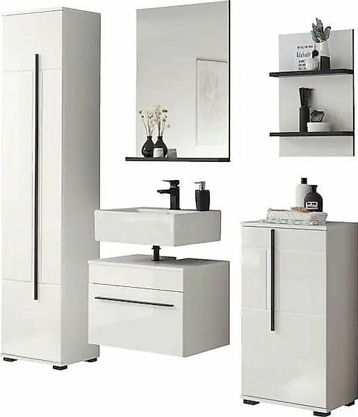 INOSIGN Badmöbel-Set »Cantara, Bad im modernen Design, 5-teiliges Badezimme günstig online kaufen