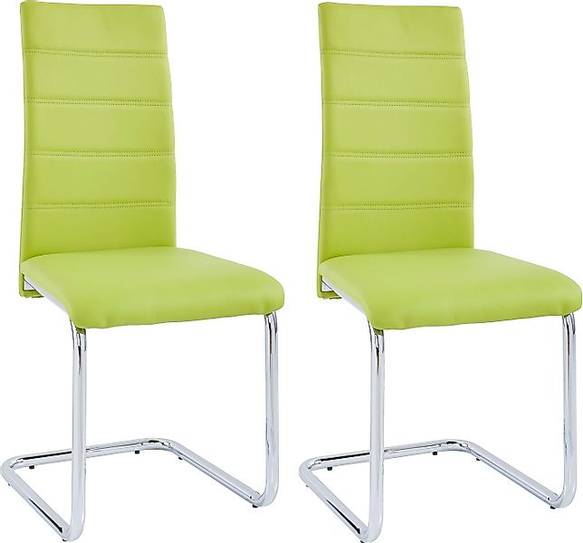 OTTO home Freischwinger Adora (Set, 4 St), (2 oder 4 Stück) Bezug in Kunstl günstig online kaufen