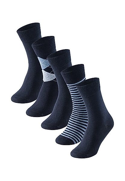Schiesser Socken Tagessocke Crew Bluebird Stay Fresh gemustert nachtblau - günstig online kaufen