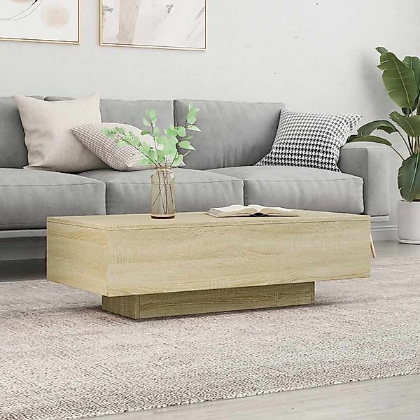 furnicato Couchtisch Sonoma-Eiche 100x49,5x31 cm Holzwerkstoff günstig online kaufen