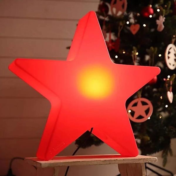 LED Stehleuchte Shining Star in Rot 8W 800lm E27 IP44 600mm günstig online kaufen