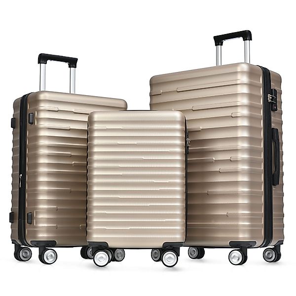 Flieks Hartschalen-Trolley, 4 Rollen, Trolleyset Handgepäck günstig online kaufen