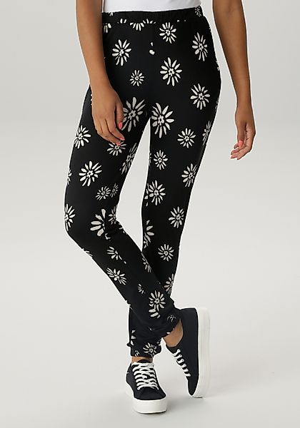 Aniston SELECTED Schlupfhose mit trendigen Blütenprint günstig online kaufen