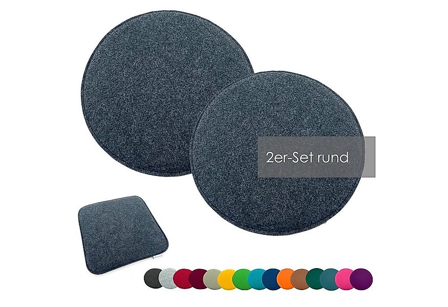 heimtexland Sitzkissen Filz Sitzauflage Stuhlkissen Bankkissen abwaschbar, günstig online kaufen