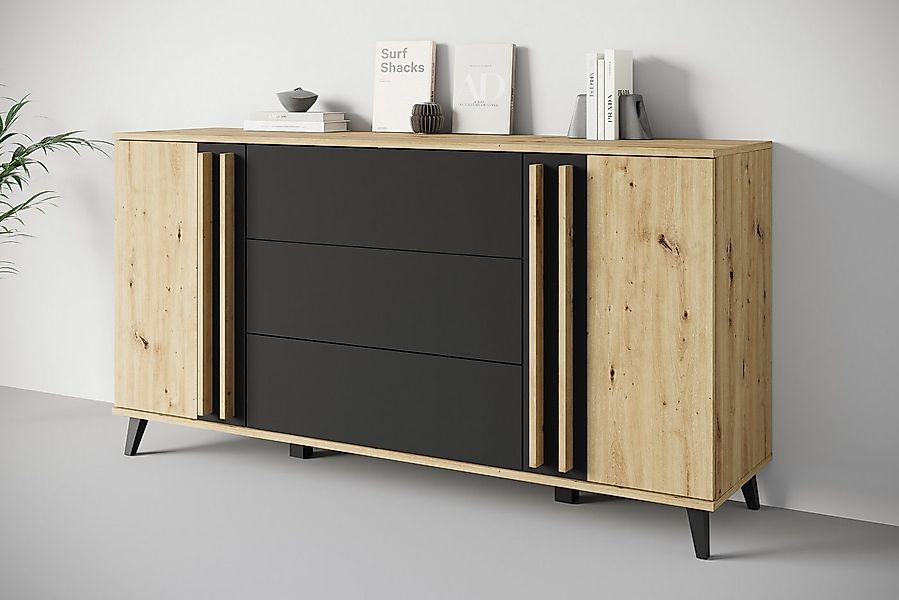 INOSIGN Sideboard Helsinki, Kommode mit 2 Türen und 3 Schubladen, Breite 15 günstig online kaufen