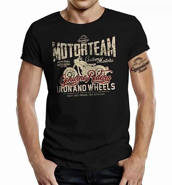 GASOLINE BANDIT® T-Shirt für Biker Racer Rocker Motorrad Fans: Motor Team günstig online kaufen