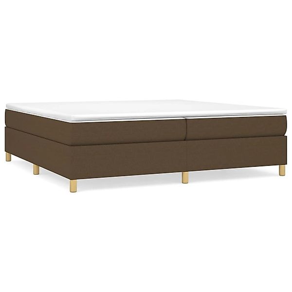 vidaXL Boxspringbett mit Matratze Dunkelbraun 200x200 cm Stoff 3144549 günstig online kaufen