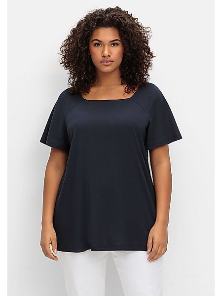 Sheego T-Shirt Große Größen mit Flügelärmeln günstig online kaufen