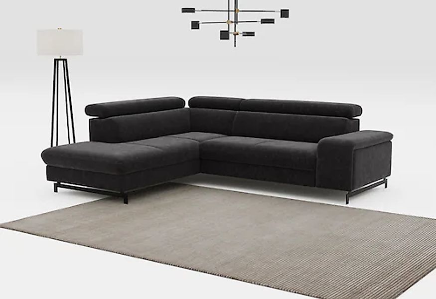 COTTA Ecksofa "Emma L-Form" mit Kopfteilverstellung, wahlweise mit Bettfunk günstig online kaufen