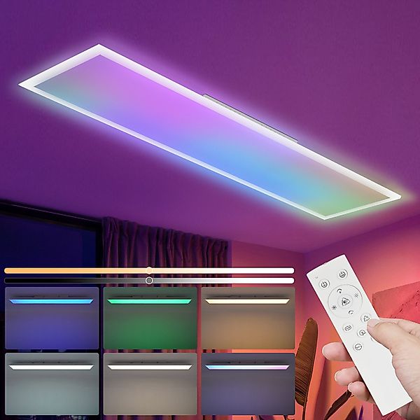 ZMH LED Deckenleuchte Wohnzimmer Dimmbar Deckenpanel günstig online kaufen