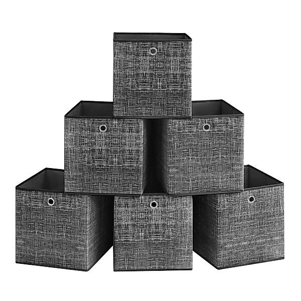 SONGMICS Aufbewahrungsbox Ordnungsboxen (Aufbewahrungsbox, 6er Set, günstig online kaufen