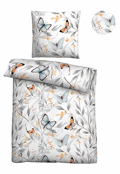 Biberna Bettwäsche "0474494" 2 Stk. tlg. natürlicher Rohstoff, schnelltrock günstig online kaufen