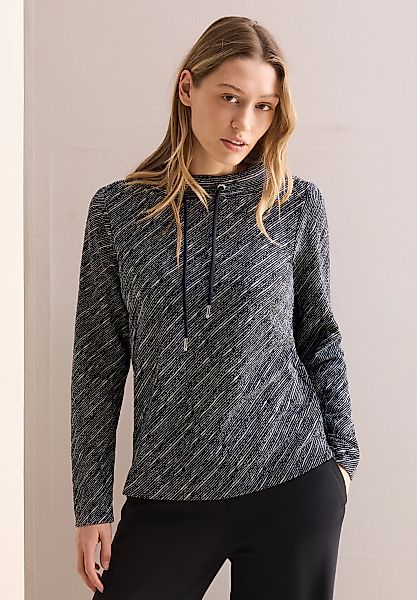 Cecil Langarmshirt, aus elastischem Materialmix günstig online kaufen