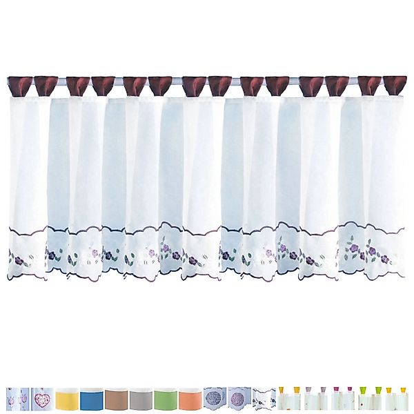 Arsvita Vorhang, Schlaufen, transparent, Voile, Bistrogardine günstig online kaufen