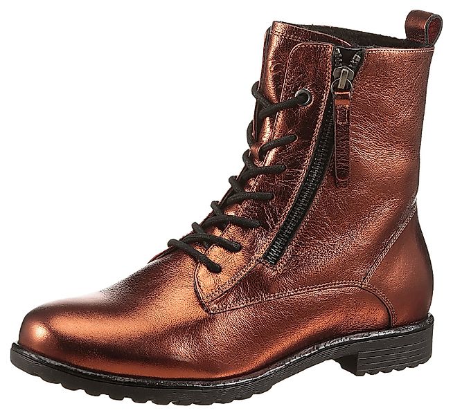 Ara LIVERPOOL Schnürboots Kurzstiefel, Biker Boots in Bequemweite G (weit) günstig online kaufen