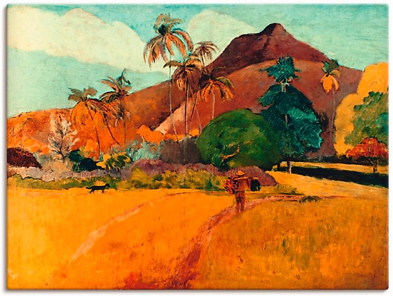 Artland Leinwandbild "Tahitische Landschaft, 1891" Berge 1 Stk. tlg. auf Ke günstig online kaufen