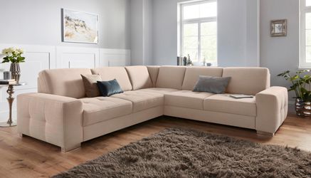 sit&more Ecksofa "Santorini L-Form" mit Federkern und Sitztiefenverstellung günstig online kaufen
