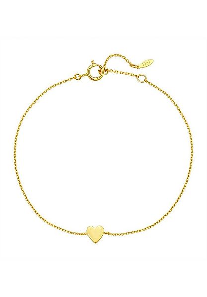 Dear Me Goldarmband 585 Gold mit Herz Anhänger, Echtgoldschmuck, 14K Massiv günstig online kaufen